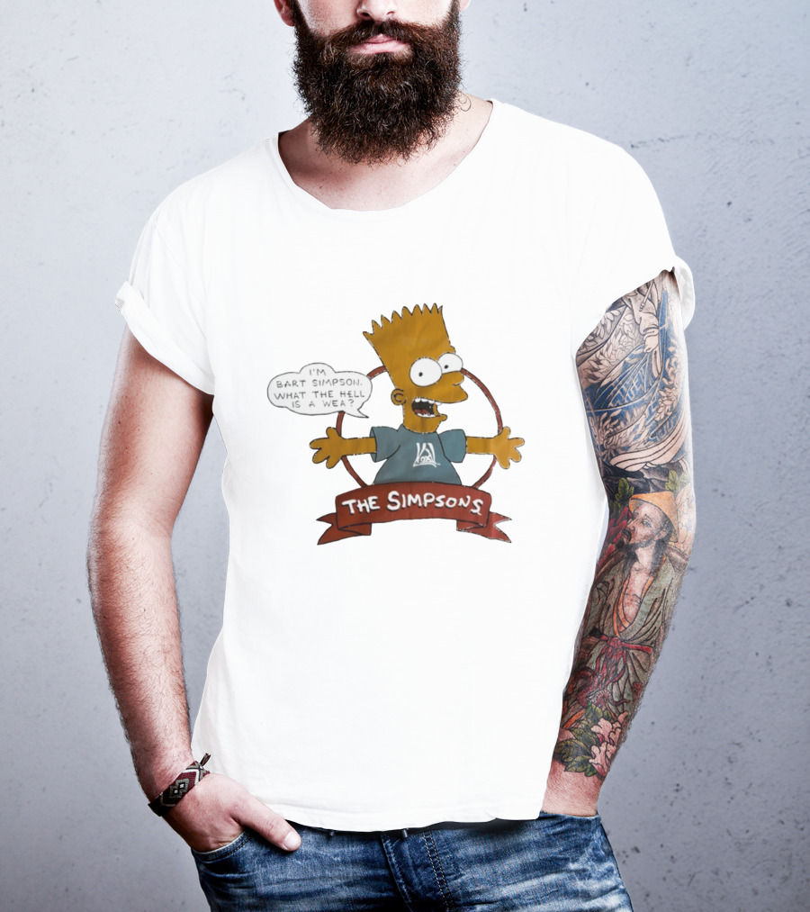The Simpsons Bart Simpson What The Hell Is A Wea T-Shirt