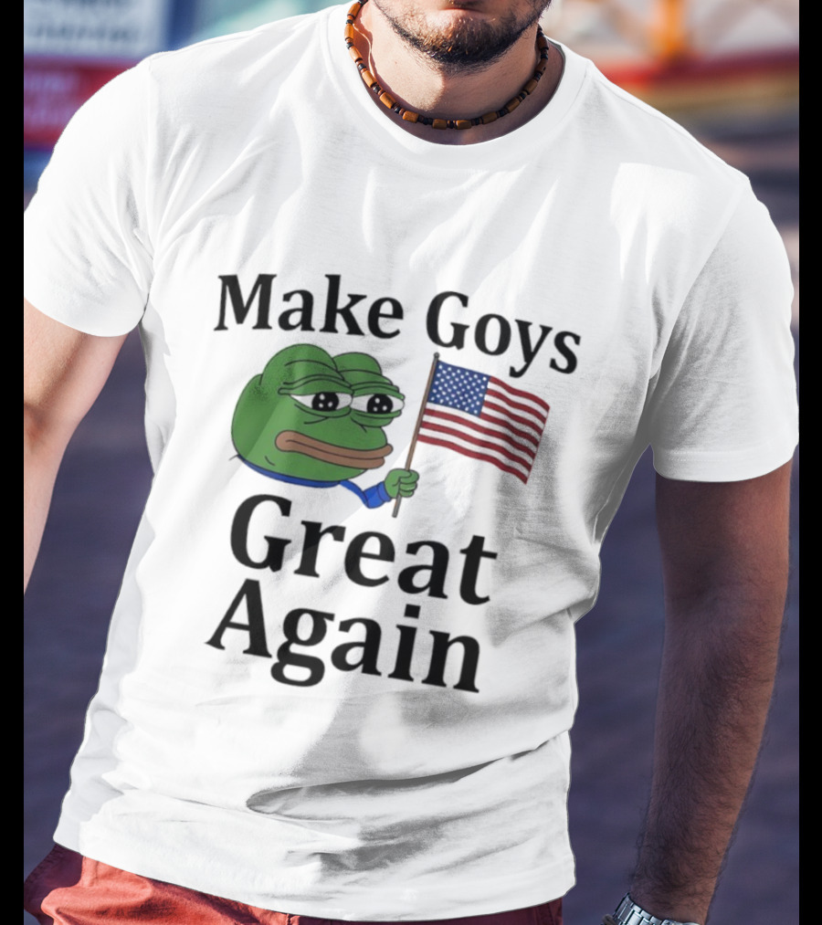 US Flag Pepe Meme Make Goys Great Again T-Shirt