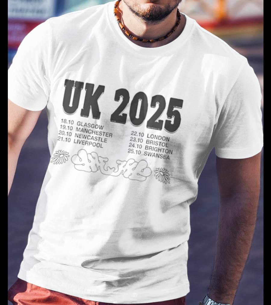 Higher Power UK Tour 2025 Glasgow Manchester Newcastle Liverpool London Bristol Brighton Swansea T-Shirt