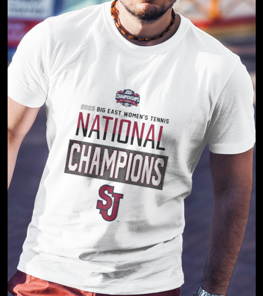 St John’s Red Storm 2025 Big East Women’s Tennis National Champions T-Shirt