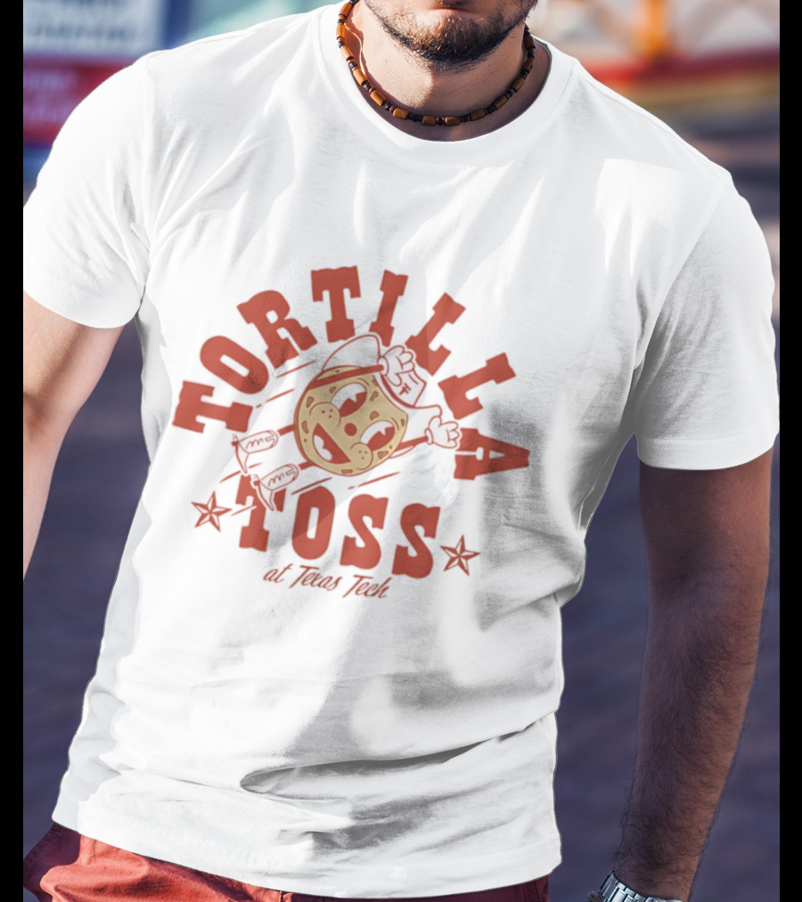 Tortilla Toss Character At Texas Tech Fun Event T-Shirt
