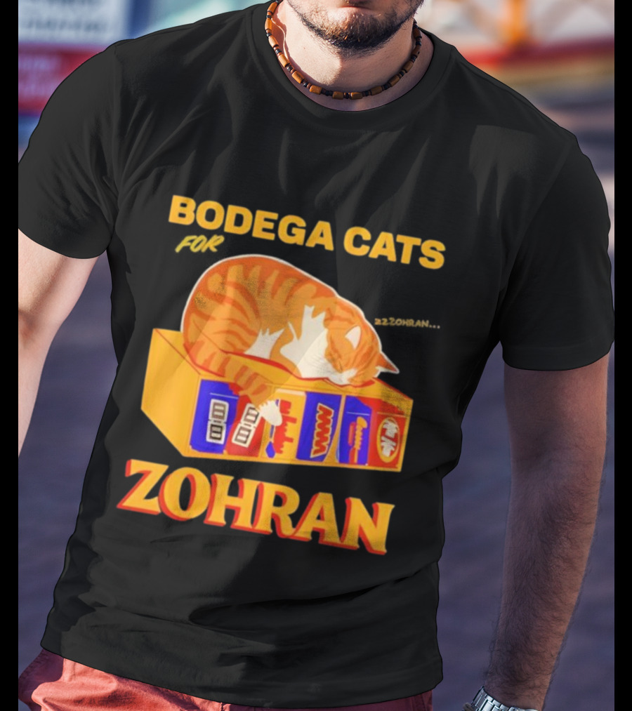 Bodega Cats Zohran Mamdani Iconic Democrat Humor T-Shirt