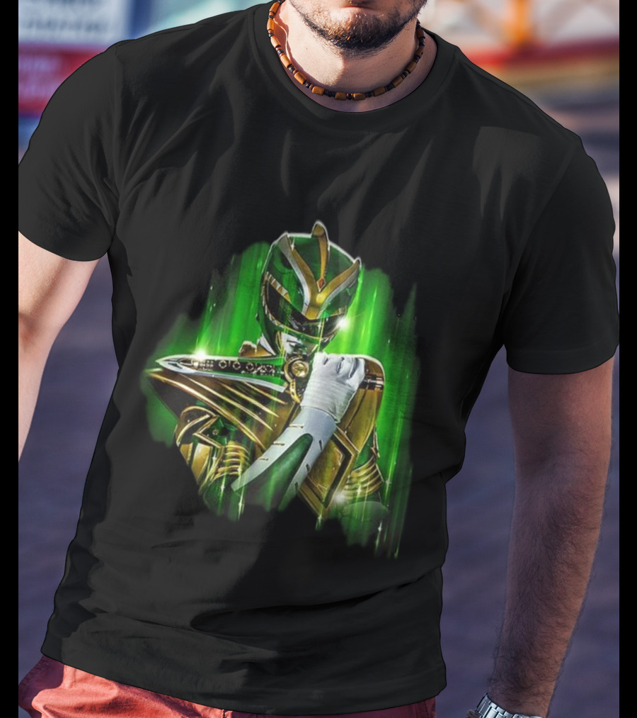 Mighty Morphin Green Power Ranger With Dragon Dagger T-Shirt