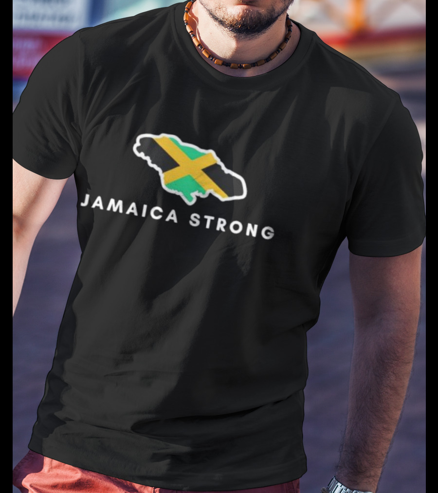 Jamaica Strong Island Flag Resilience T-Shirt