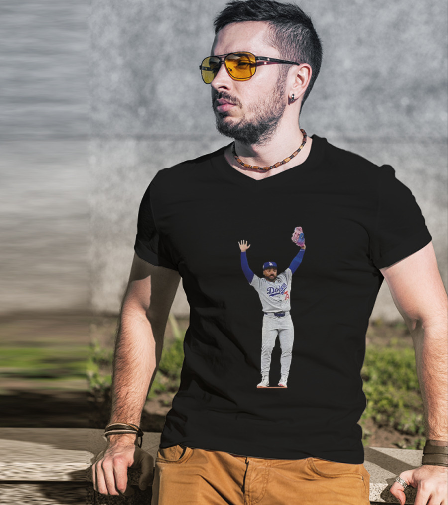 Justin Dean Meme Los Angeles Dodgers MLB Baseball Player World Series 2025 T-Shirt