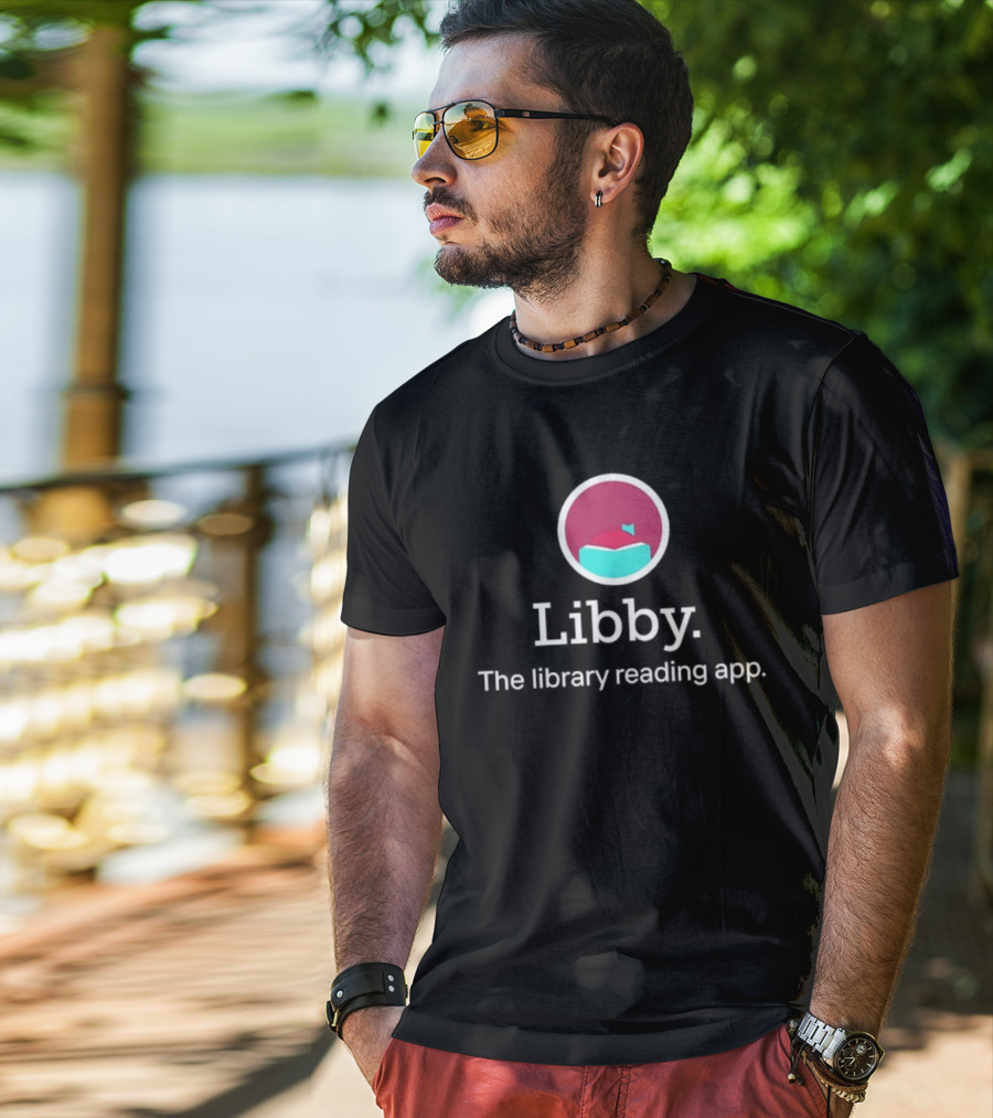 Libby The Library Reading App Book Logo T-Shirt