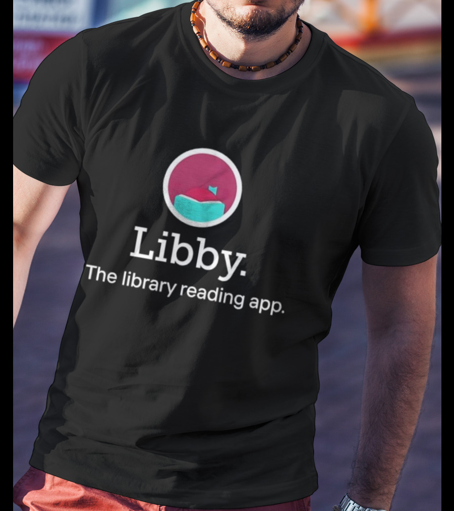 Libby The Library Reading App Book Logo T-Shirt