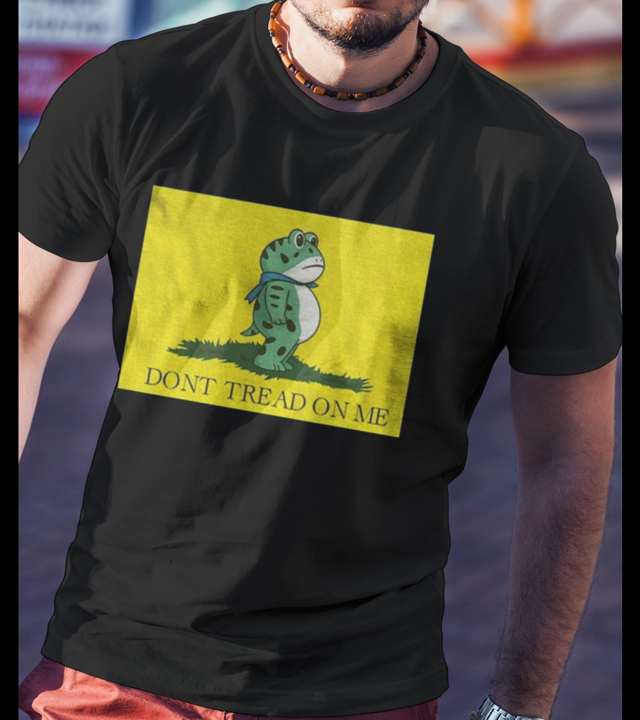 Portland I.C.E. Protest Frog Don't Tread On Me Gadsden Flag T-Shirt