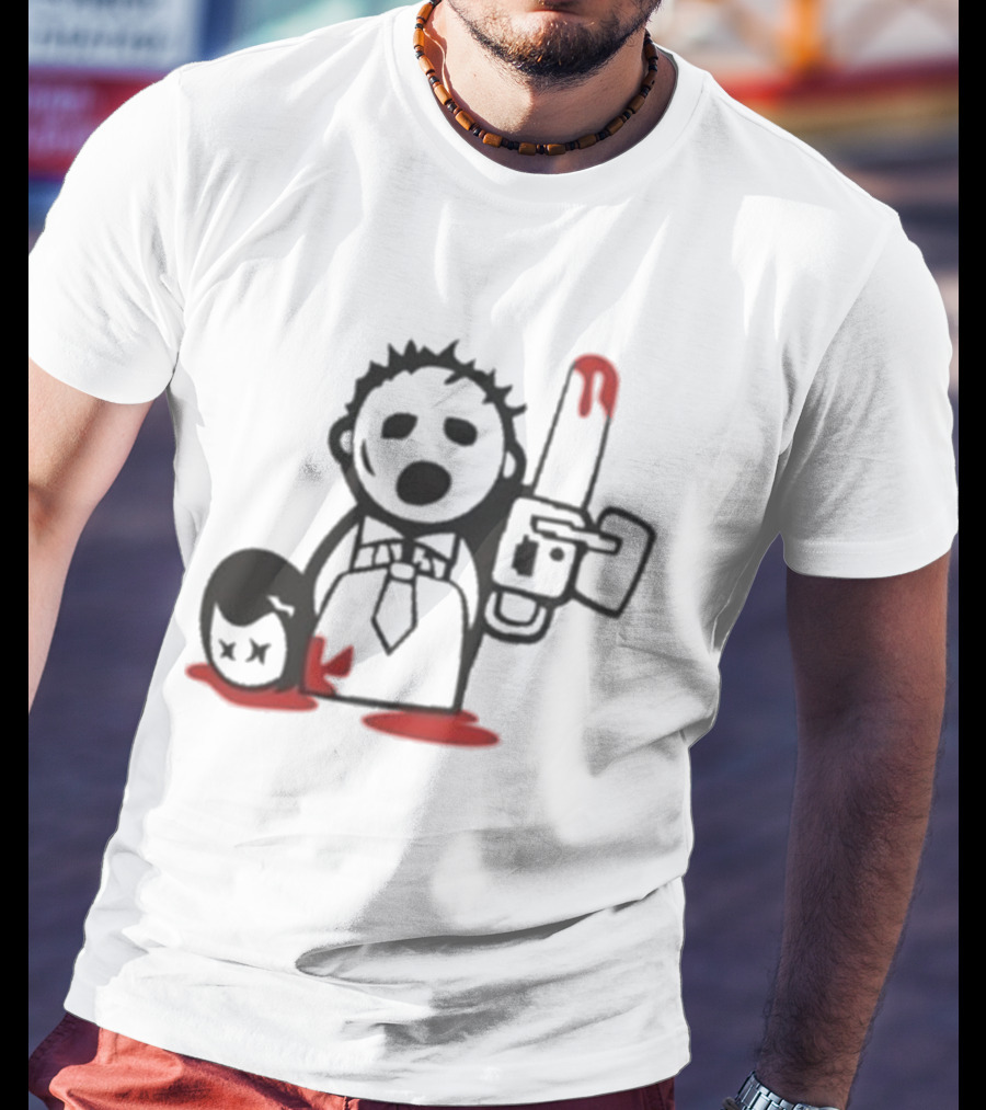 Jarek Stankiewicz Nora Zombie Nation Chainsaw Cartoon T-Shirt