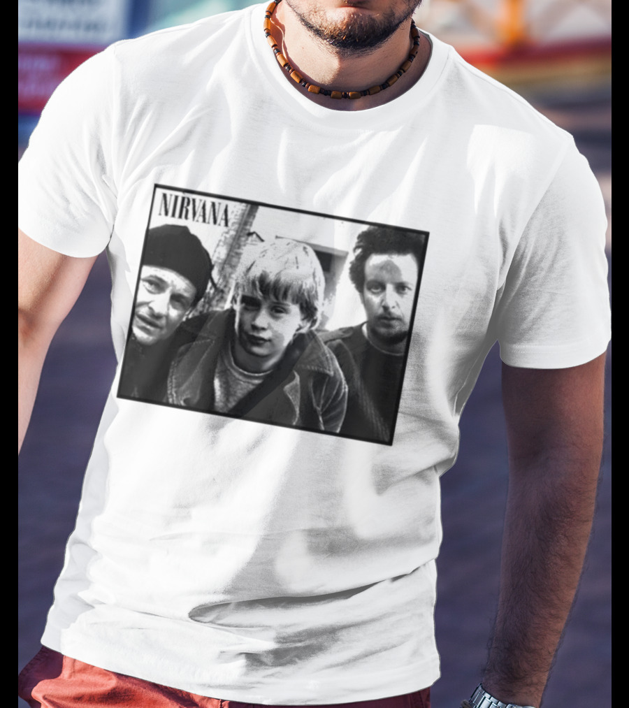 Nirvana Meets Home Alone Mashup Holiday Edition T-Shirt