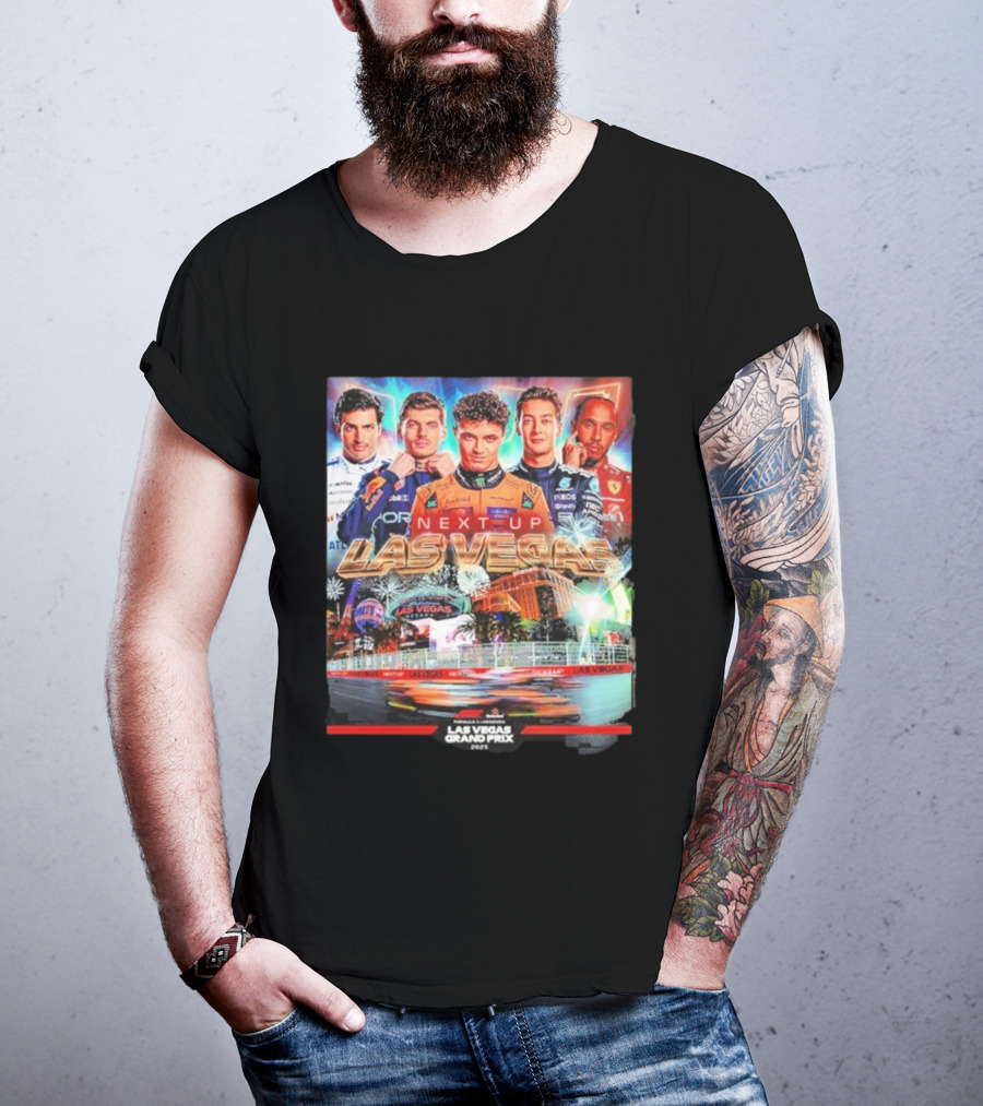 F1 Las Vegas Grand Prix 2025 Next Up Racing Night Speed City T-Shirt