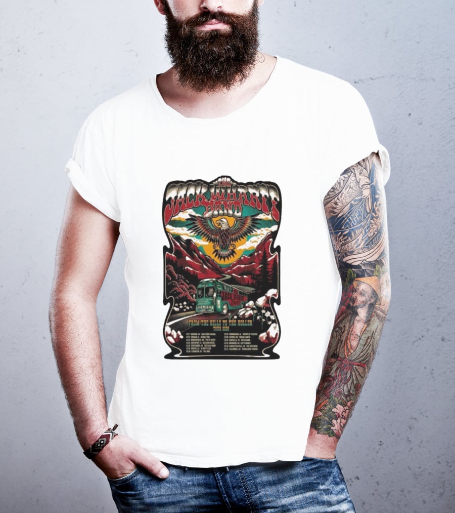 Jack Wharff Band From The Hills To The Holler Tour 2026 Eagle Mountain Bus Scene T-Shirt