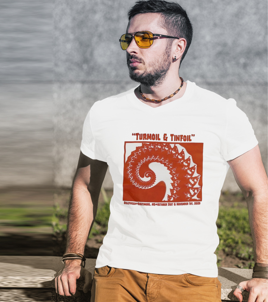 Turmoil And Tinfoil Intricate Spiral Pattern Billyween Baltimore T-Shirt