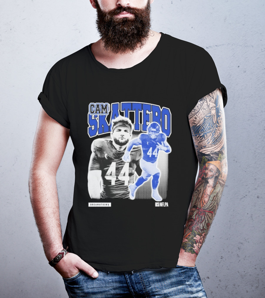 CAM Skattebo NFLPA Dreamathon Football Player 44 T-Shirt