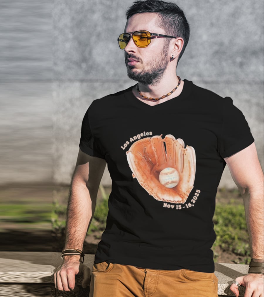 Camp Flog Gnaw Dodgers Stadium Nov 15 16 2025 Event Baseball Glove T-Shirt