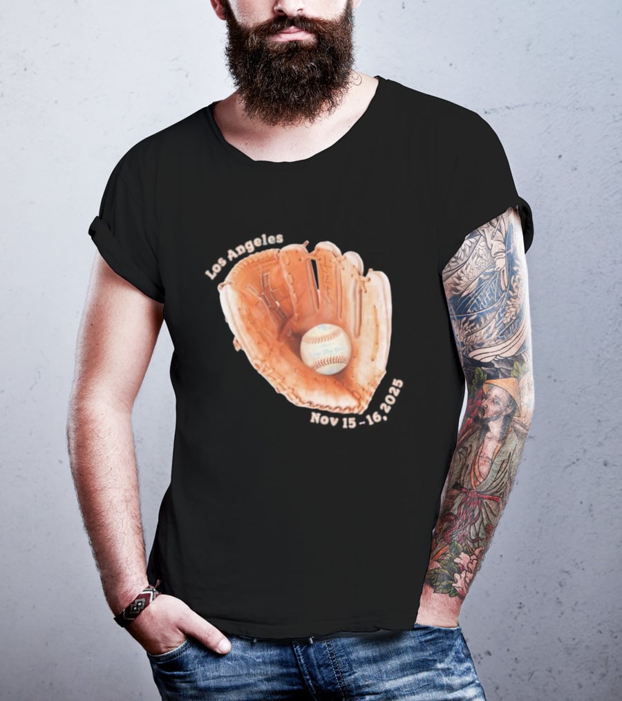 Camp Flog Gnaw Dodgers Stadium Nov 15 16 2025 Event Baseball Glove T-Shirt
