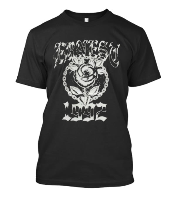 Ernest 1992 Rose Vintage Style Floral Design T-Shirt