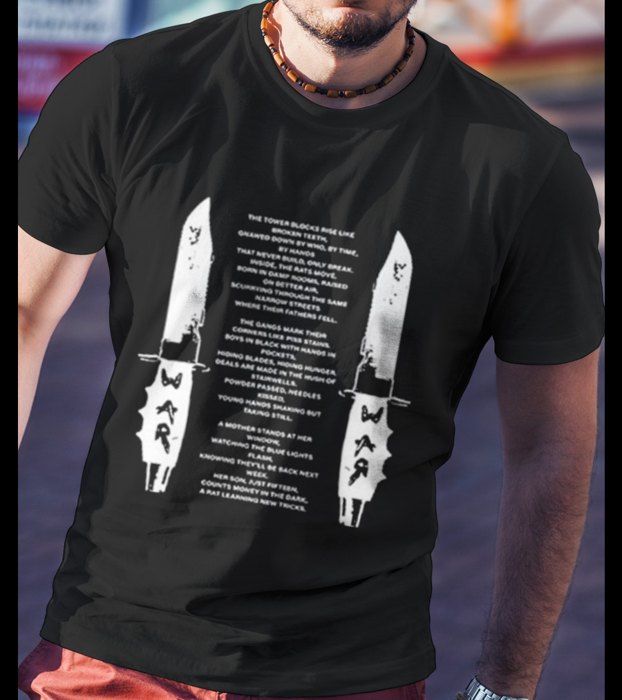 Esdeekid Council House Rat Knife Visage Of Blunter Shivs And Piercings T-Shirt