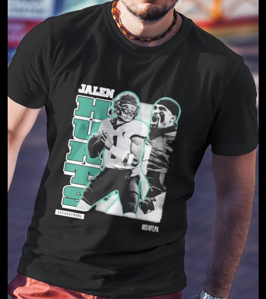 Jalen Hurts Dreamathon Philadelphia Eagles NFLPA Philly Football T-Shirt