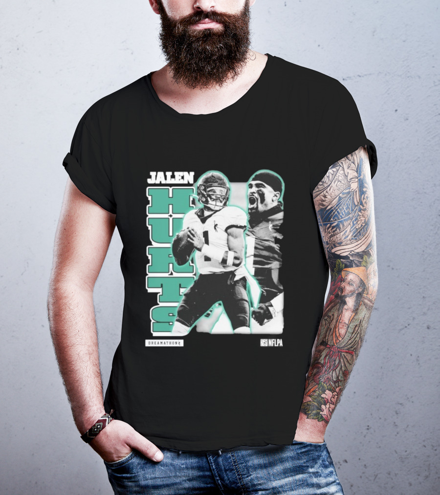 Jalen Hurts Dreamathon Philadelphia Eagles NFLPA Philly Football T-Shirt