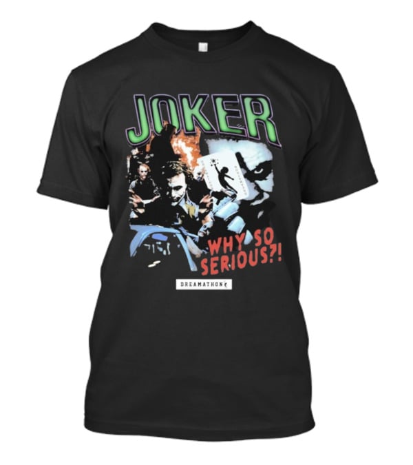 Joker Why So Serious Dreamathon Playing Card Artwork T-Shirt