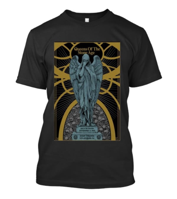 Queens Of The Stone Age Alive And Well Concert November 11 2025 Los Angeles CA Dolby Theatre Statue T-Shirt