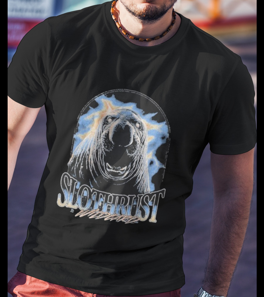 Slothrust Wildcard Walrus Thunderbolt Art T-Shirt