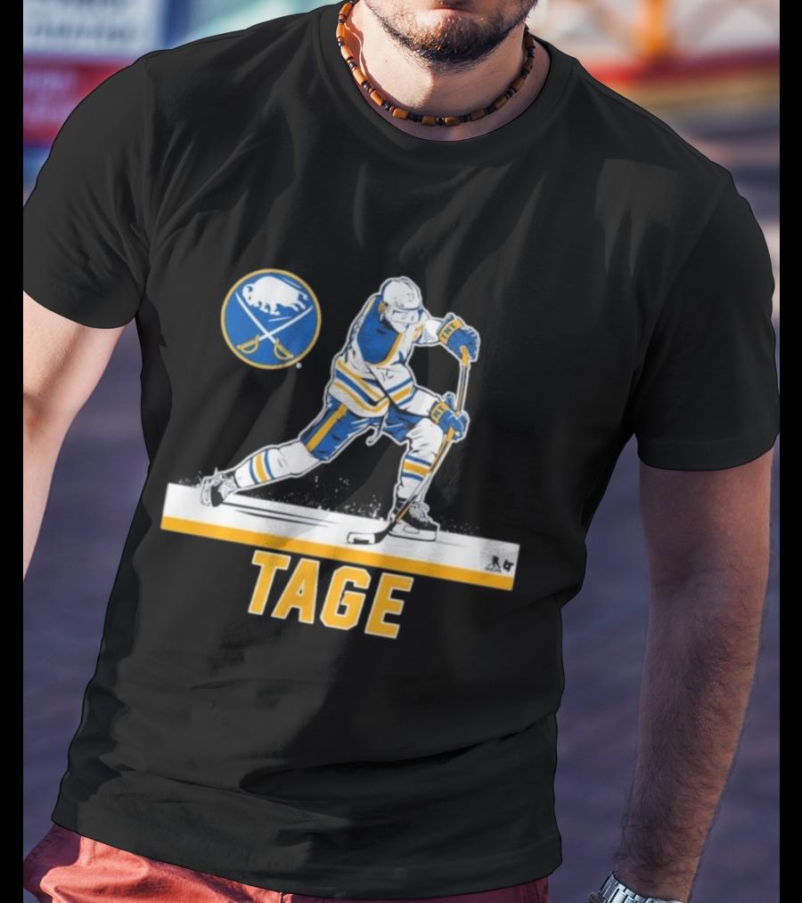 Tage Thompson Buffalo Sabres Hockey Action Art T-Shirt