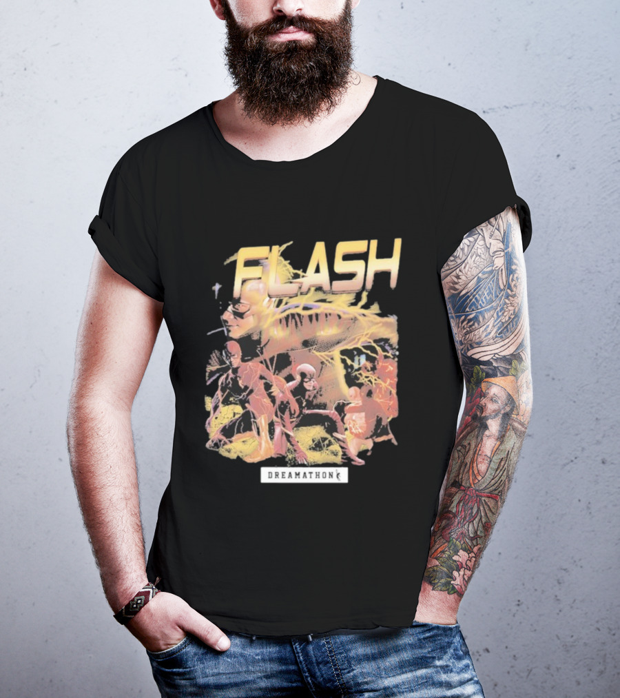 Flash Dreamathon Comic Heroes Lightning Collaboration T-Shirt