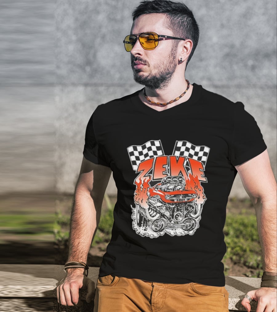 Zeke Band Hot Rod Flames Concert Black Bear Lodge Brisbane Nov 13th 2025 T-Shirt