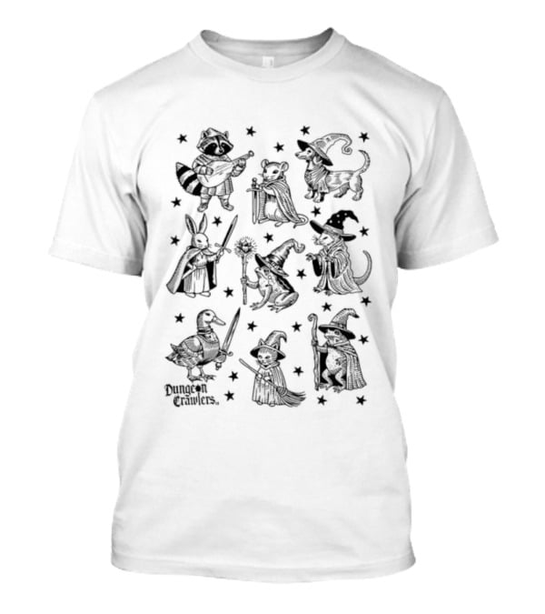 Dungeon Crawlers Animals In Wizard Costumes Fantasy Creatures T-Shirt