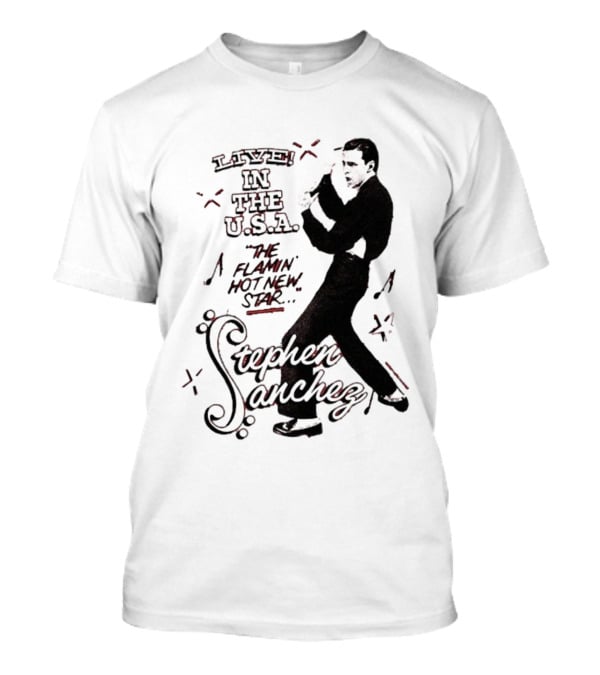 Stephen Sanchez Live In The USA Flamin’ Hot Star Retro Style T-Shirt