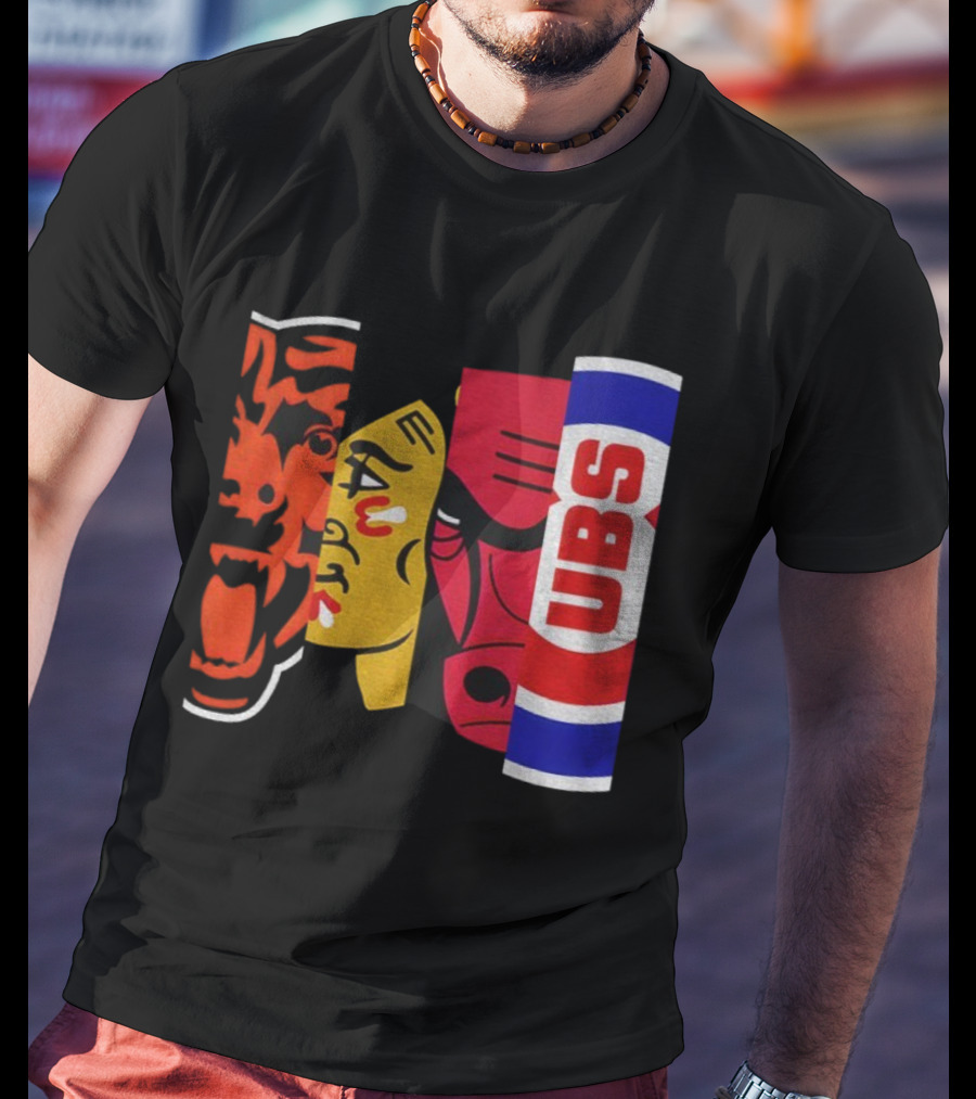 Chicago Bears Blackhawks Bulls Cubs 2025 T-Shirt