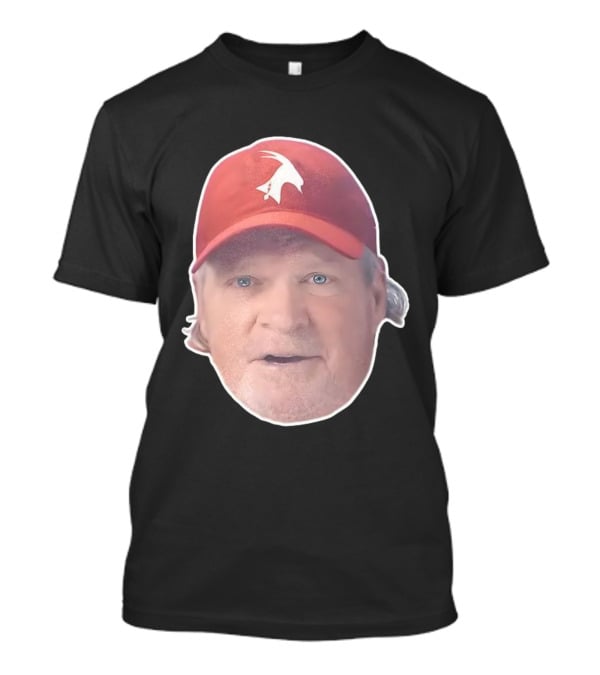 John Kruk Philadelphia Phillies Red Cap With White Goat Icon T-Shirt