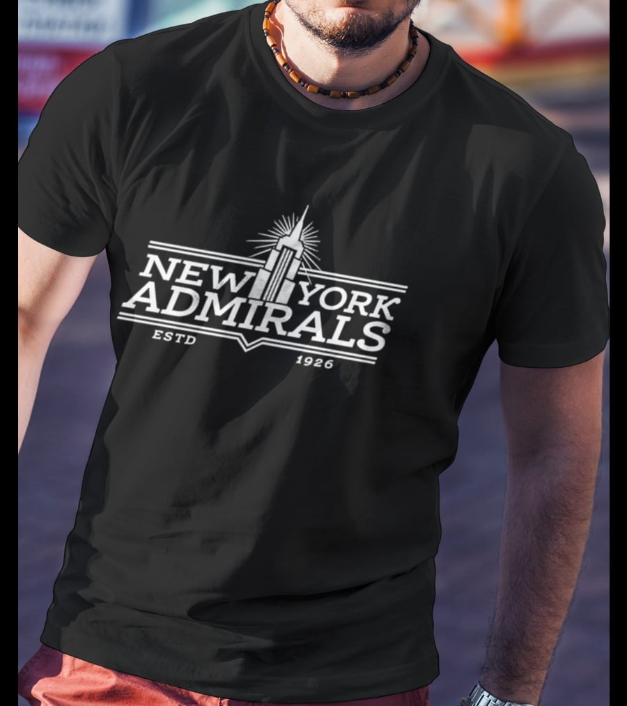 New York Admirals ESTD 1926 Retro Sports Emblem T-Shirt