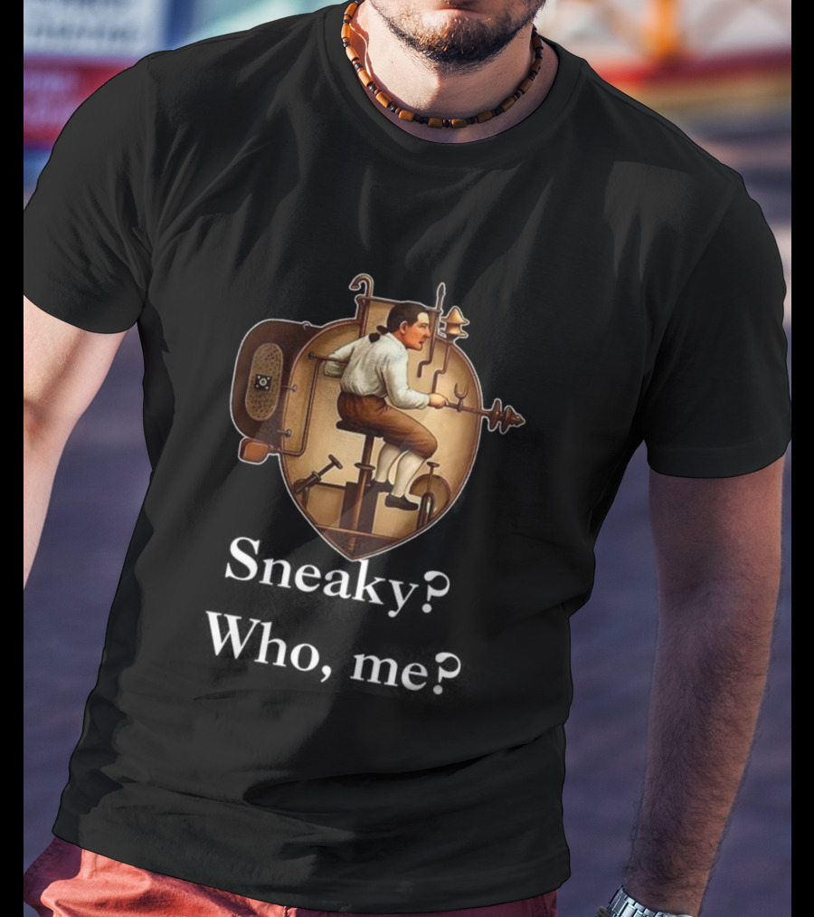 Steampunk Submarine Pilot Early Nautical Inventions Sneaky Style T-Shirt