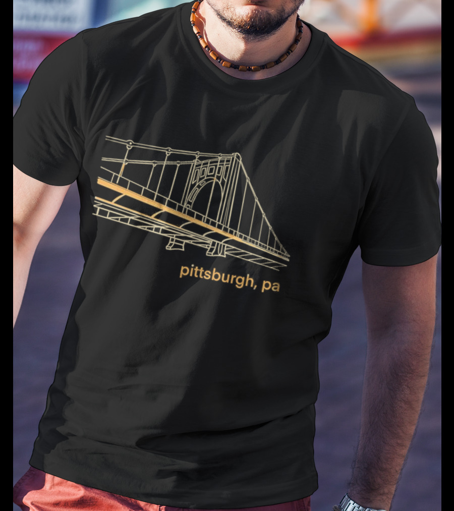 Champion Clemente Bridge Pittsburgh Iconic Architecture T-Shirt