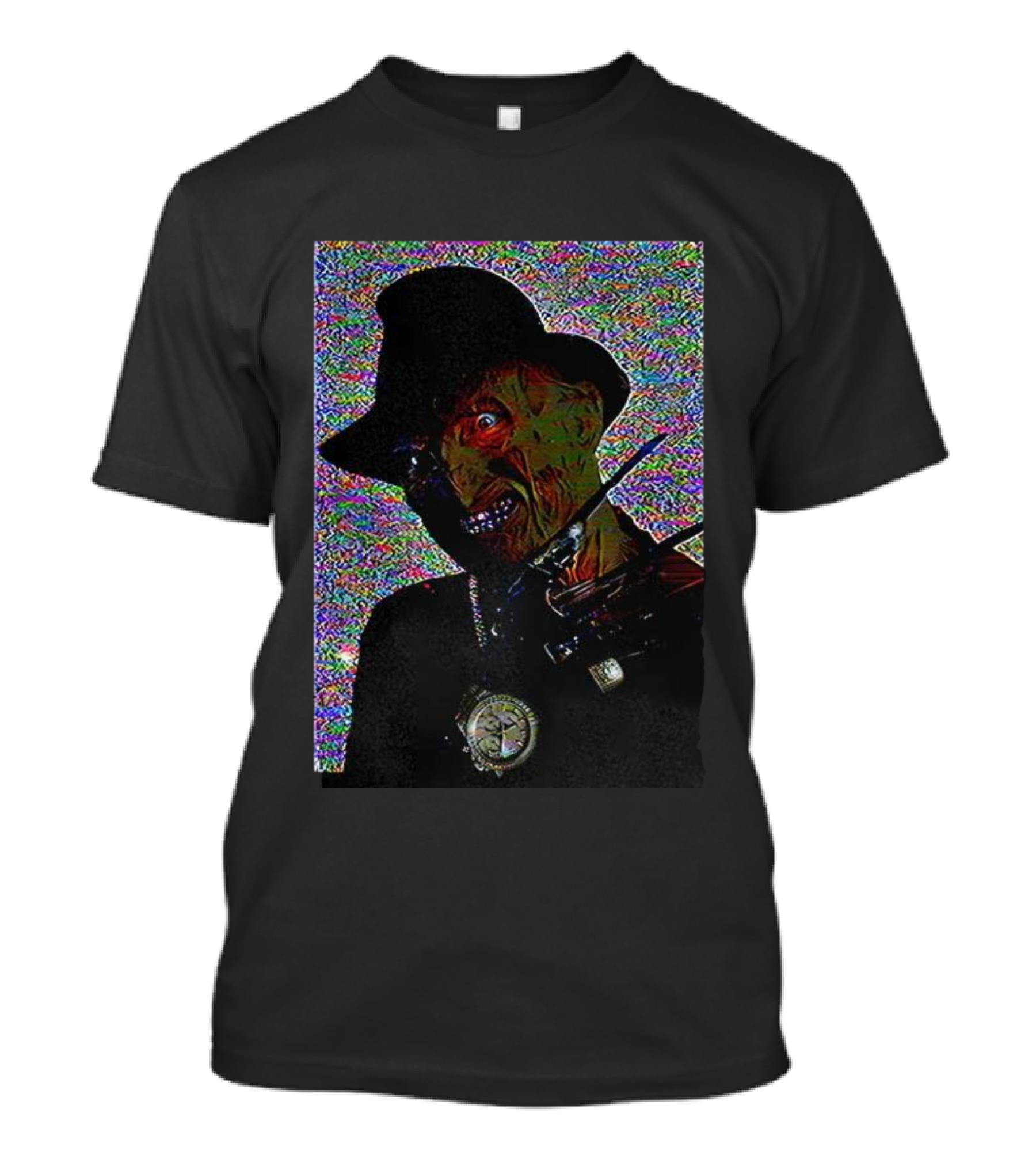 Freddy Krueger A Nightmare On Elm Street Bling Halloween Horror Villain Retro Style T-Shirt