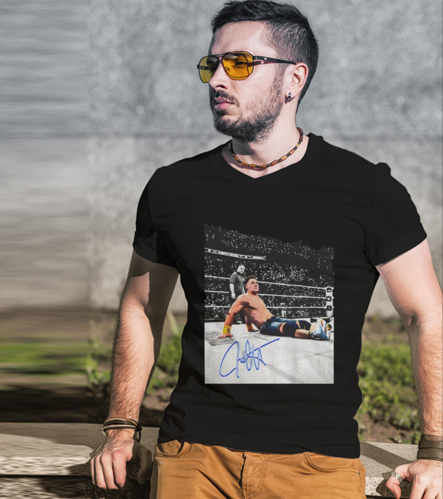 John Cena Autograph Grand-Slam Champion The Last Time Is Now WWE 2025 T-Shirt