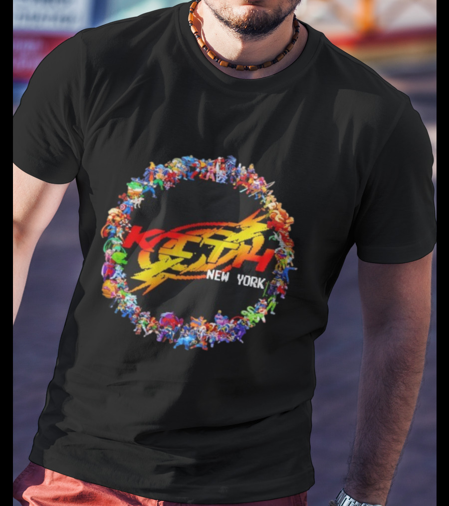 Kith New York Marvel Vs Capcom Vintage Characters Collaboration T-Shirt