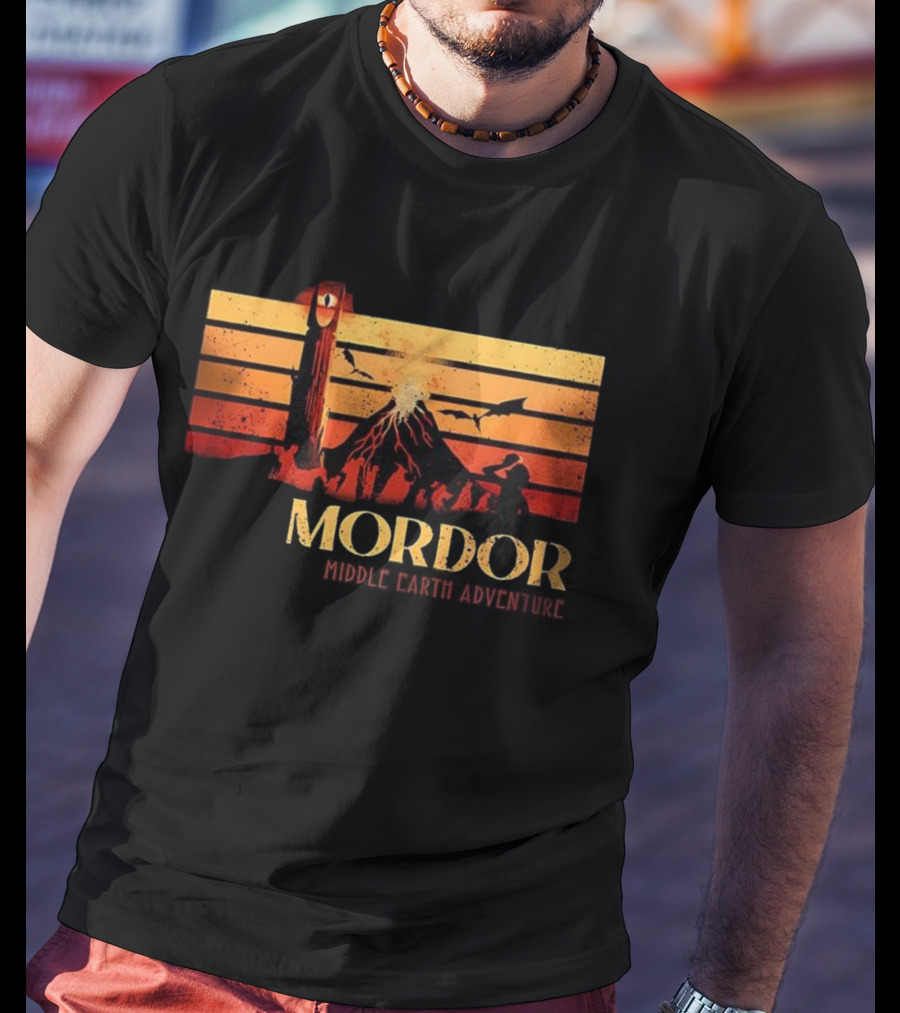 Mordor Dark Lord Sauron Middle Earth Adventure Vintage T-Shirt