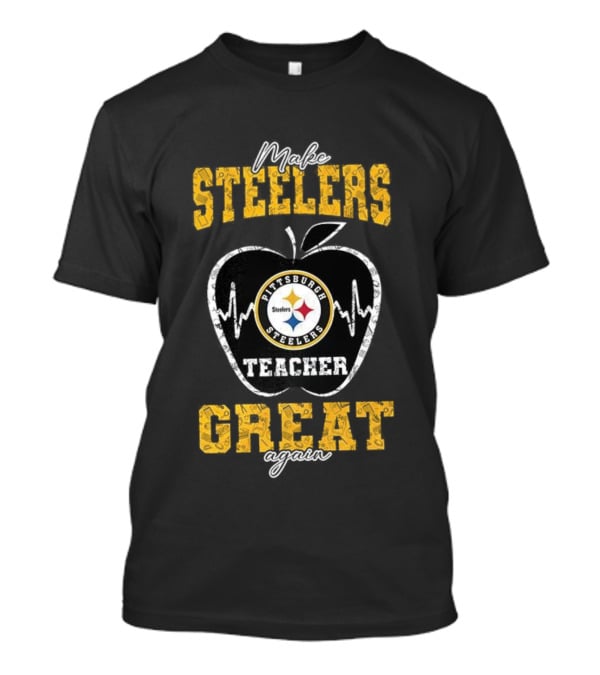 Make Pittsburgh Steelers Teacher Great Again Apple T-Shirt