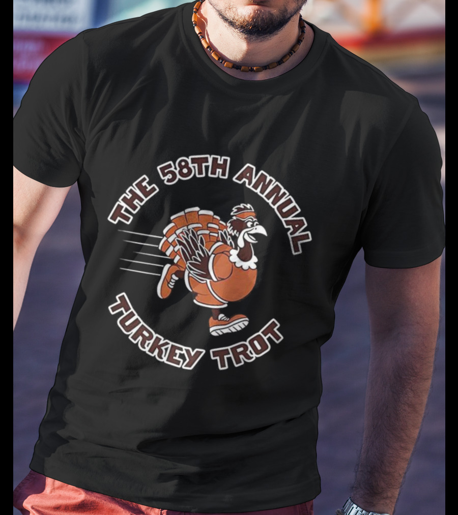 The 58th Annual Turkey Trot Running Turkey T-Shirt