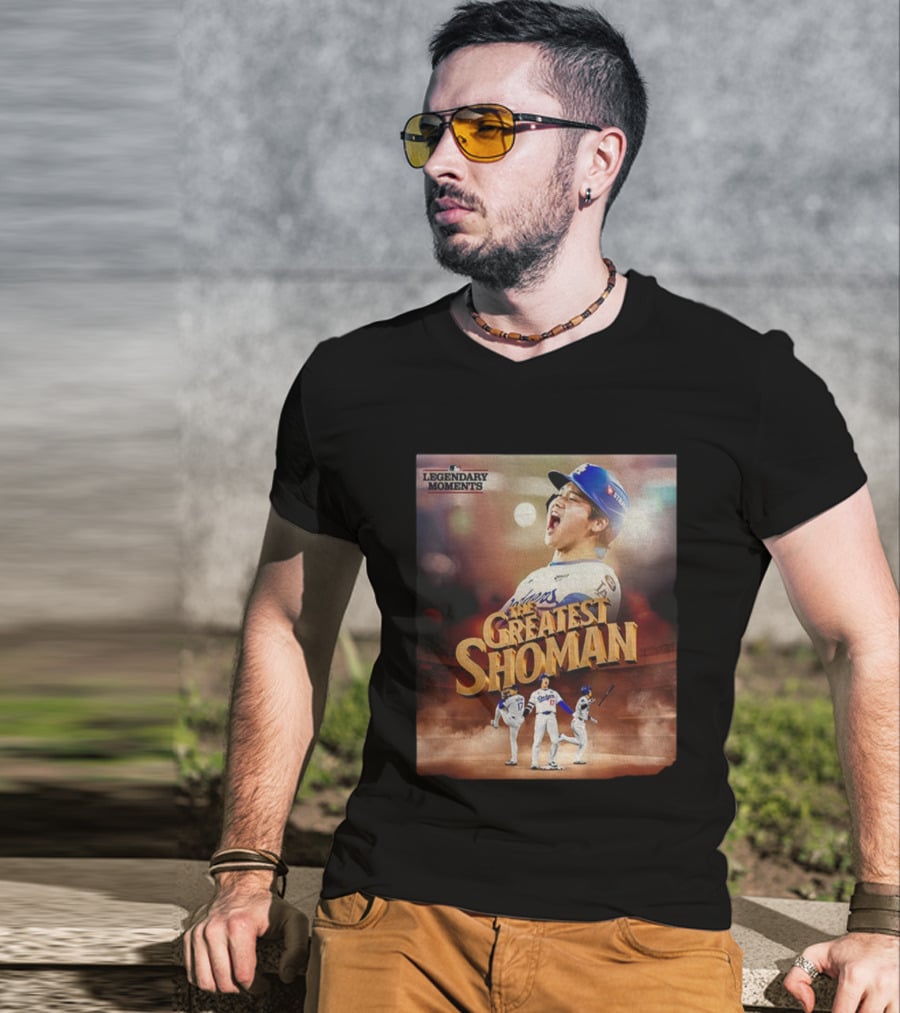 Legendary Moments Shohei Ohtani Los Angeles Dodgers The Greatest Shoman MLB T-Shirt
