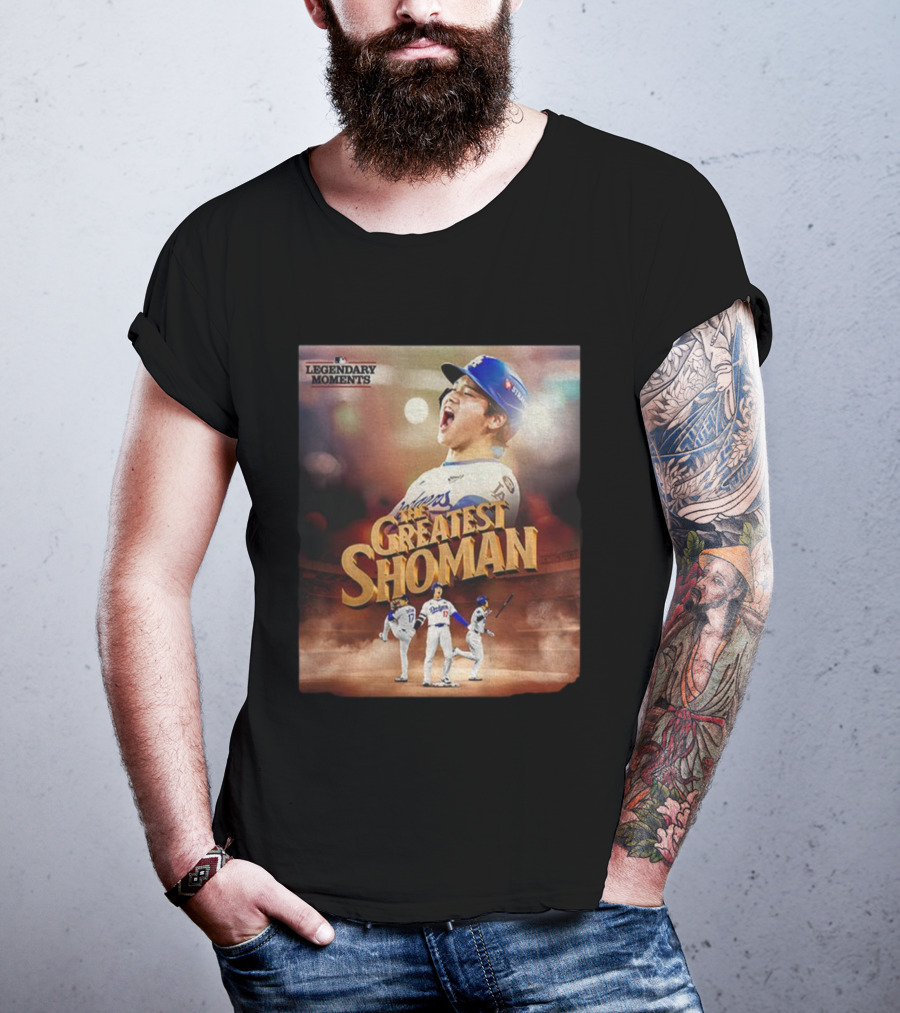 Legendary Moments Shohei Ohtani Los Angeles Dodgers The Greatest Shoman MLB T-Shirt