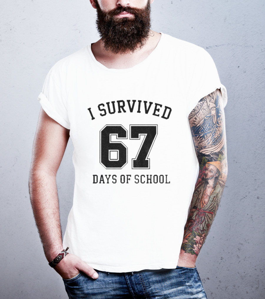 I Survived 67 Days Of School Graduation Achievement T-Shirt