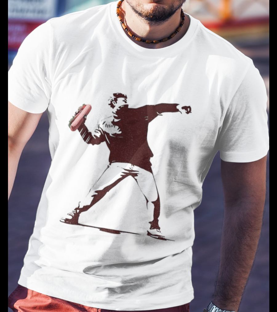 Funny Banksy Sandwich Guy Washington DC America 2025 Iconic Graffiti Style T-Shirt