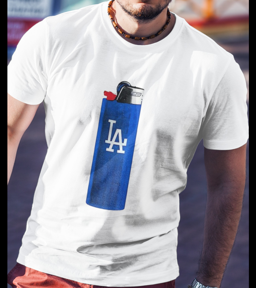 Los Angeles Dodgers MLB Baseball LA Blue Lighter T-Shirt