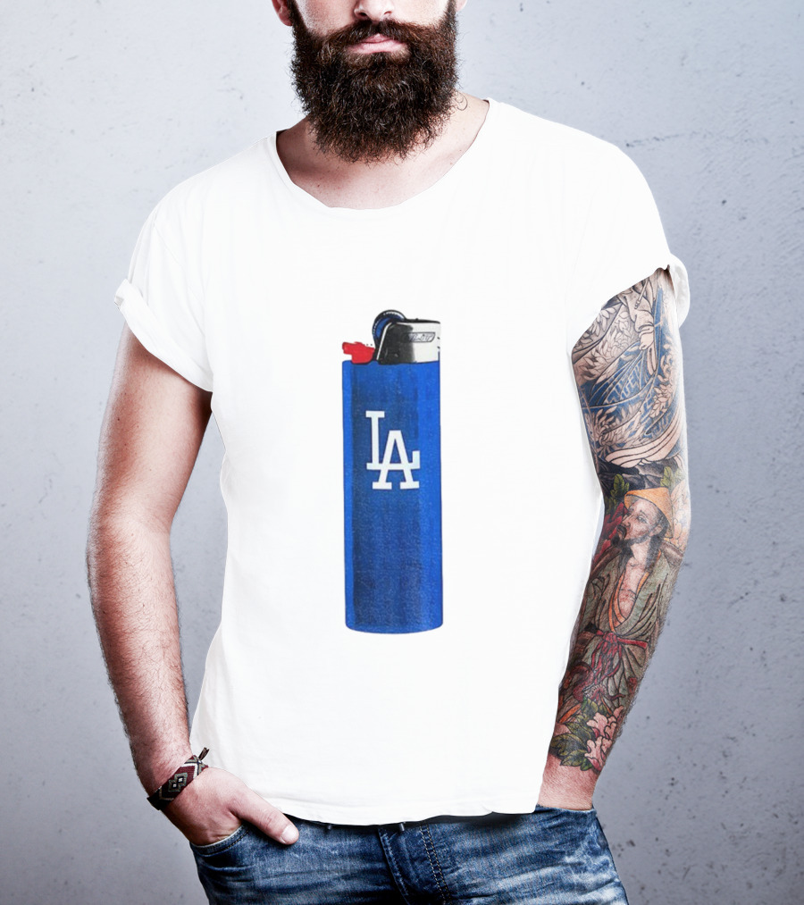Los Angeles Dodgers MLB Baseball LA Blue Lighter T-Shirt