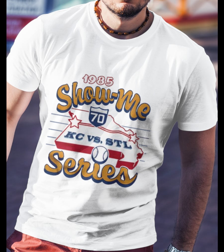 1985 Show-Me Series KC Vs STL Missouri State Baseball Rivalry T-Shirt